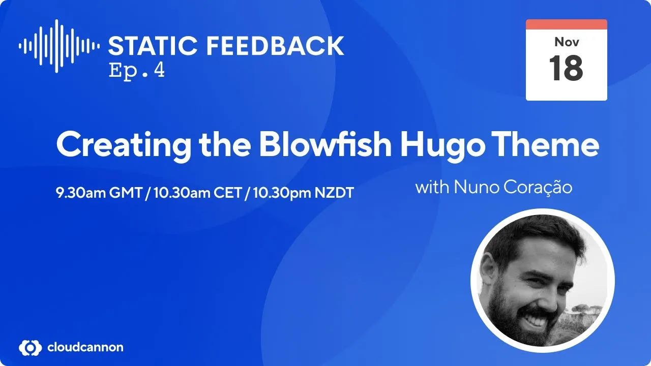 Static Feedback #4 — Creating the Blowfish Hugo Theme