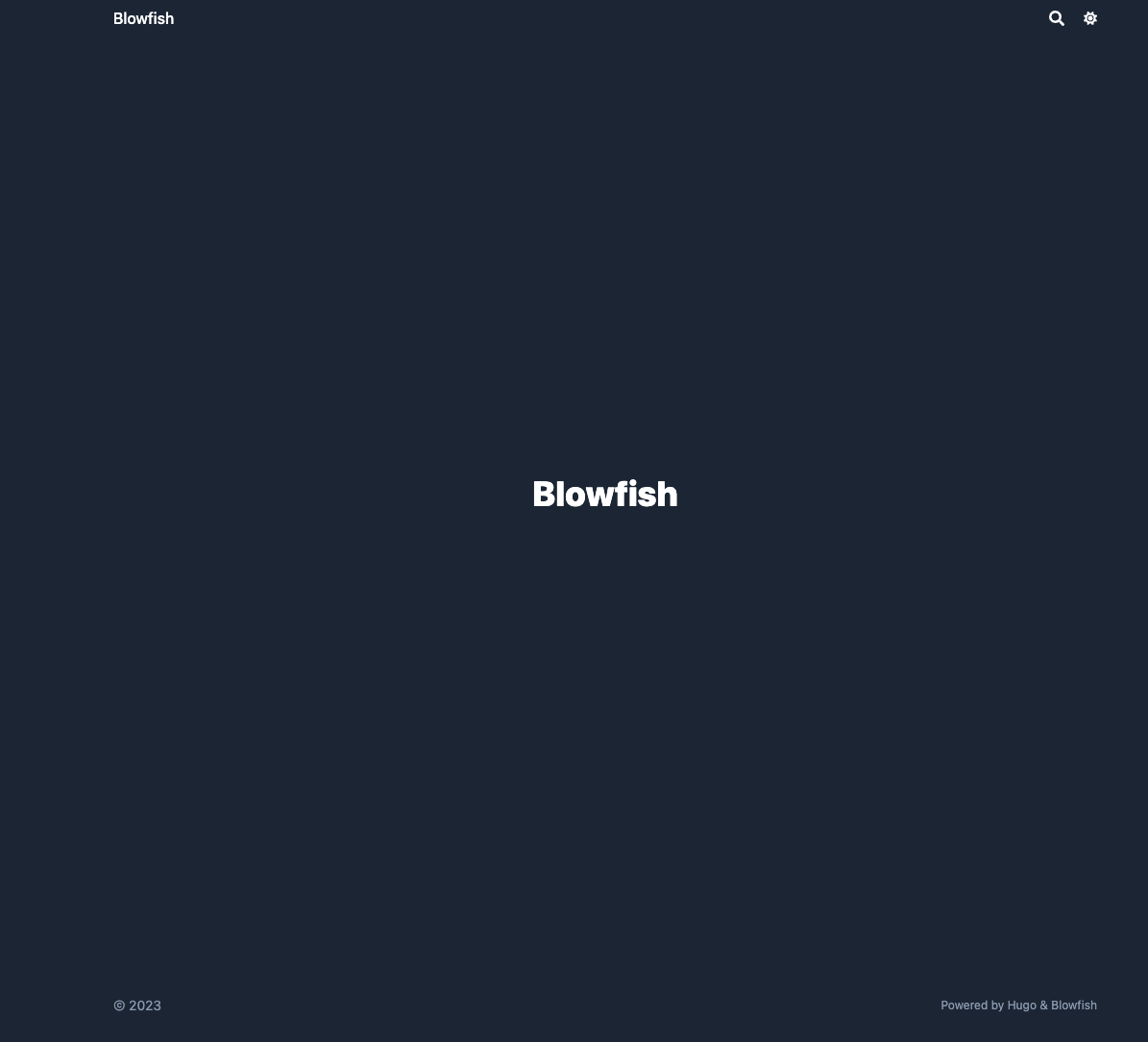 blowfish empty site