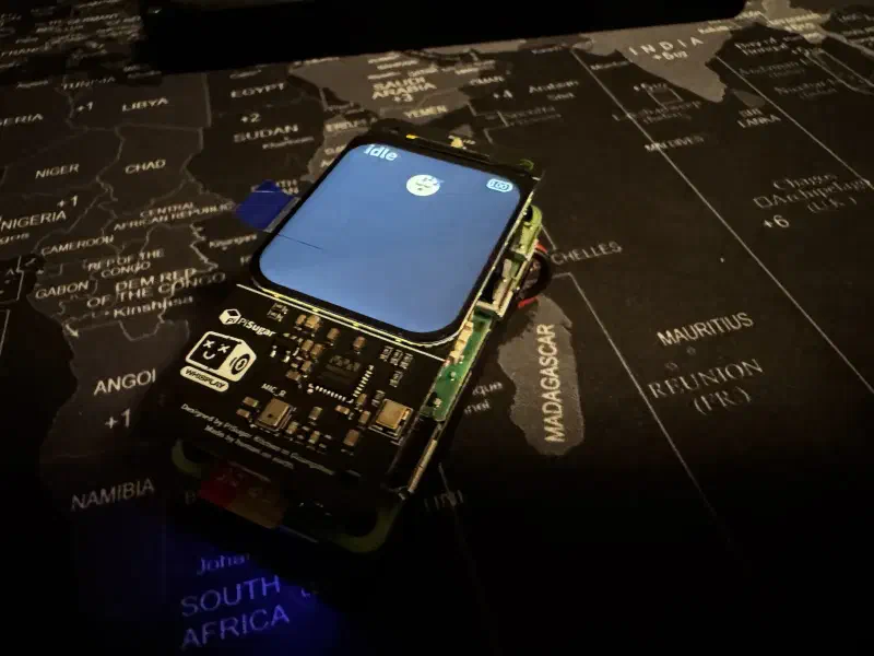 Eva ligada em modo idle