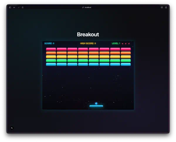 30 Days of Vibe Coding - Day 5 - Breakout