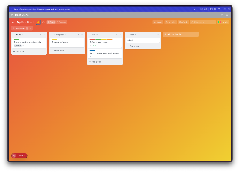 Custom board background