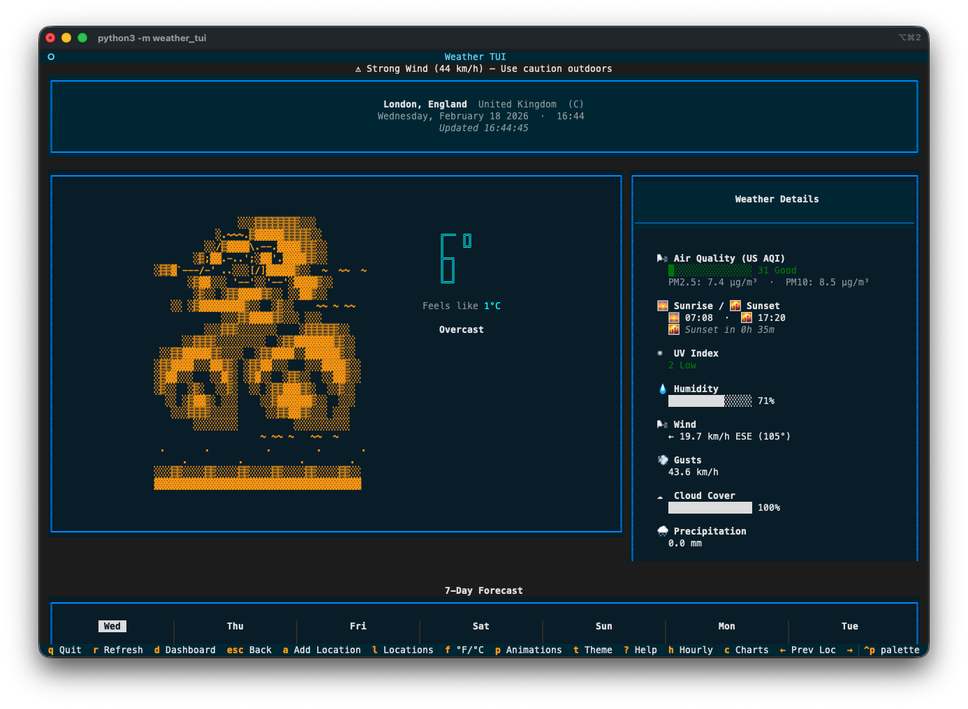 30 Days of Vibe Coding - Day 14 - WeatherTUI