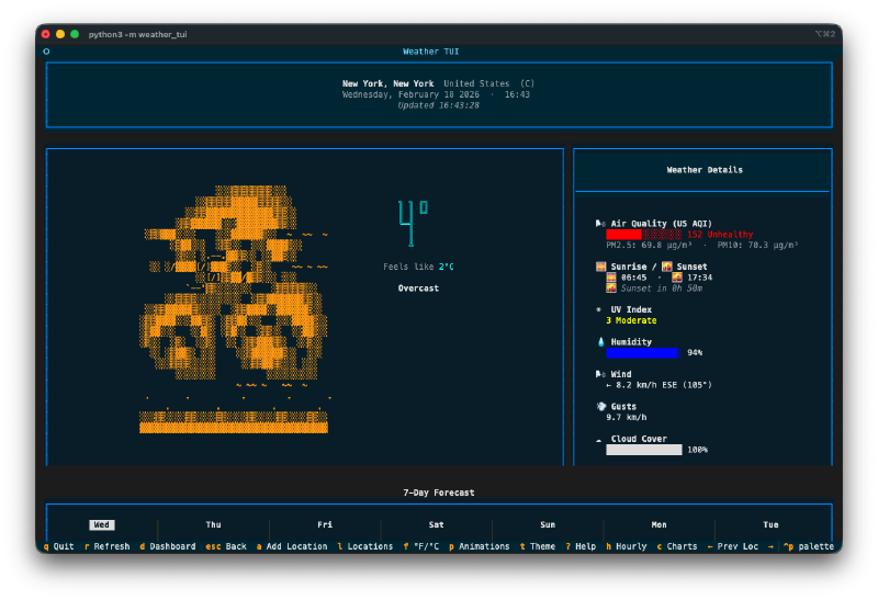 Focused view for New York
