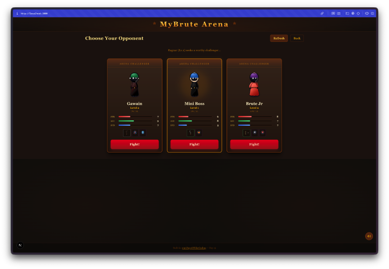 Choose your opponent