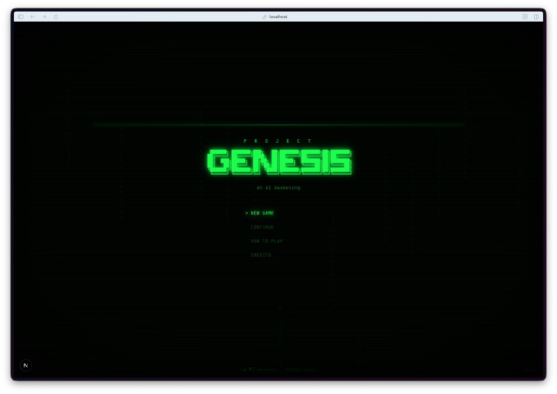 Title screen