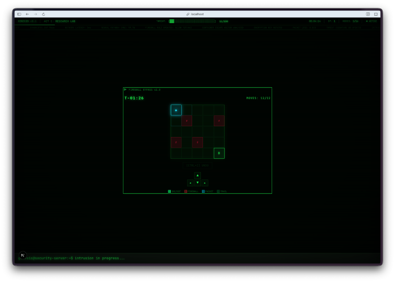 Firewall bypass minigame