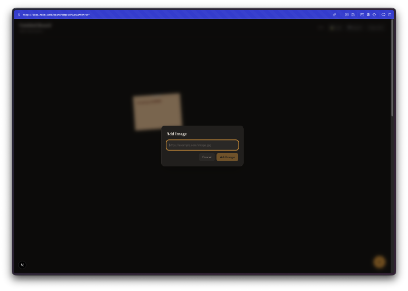 Diálogo de subida de imagen