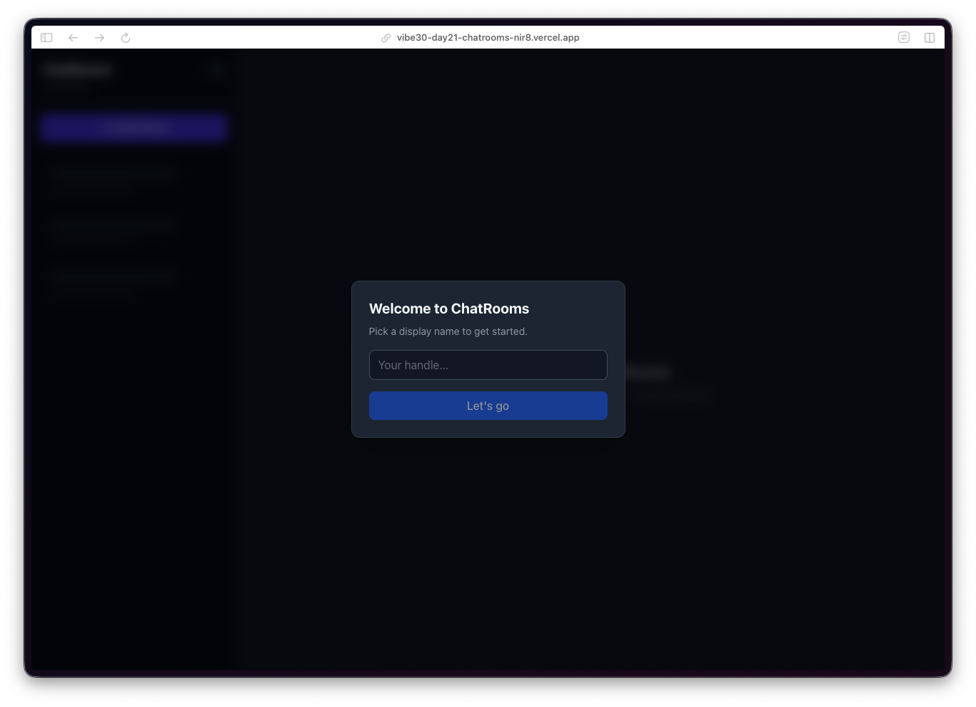 30 Days of Vibe Coding - Day 21 - ChatRooms