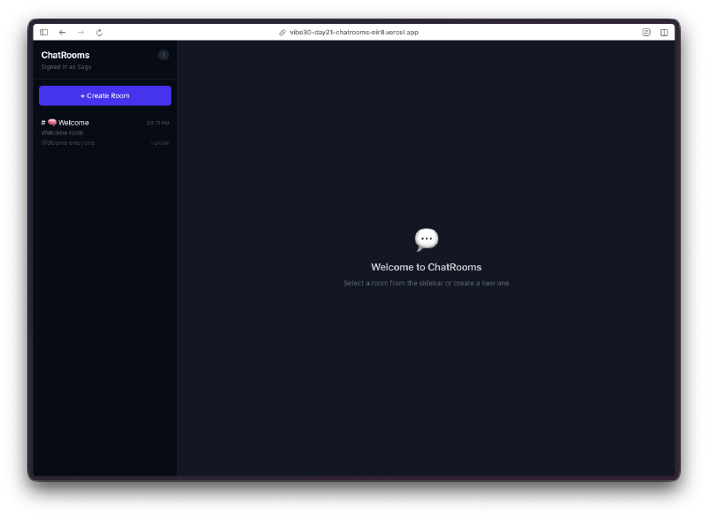 Room list and welcome state