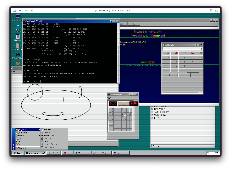 Multiple windows open