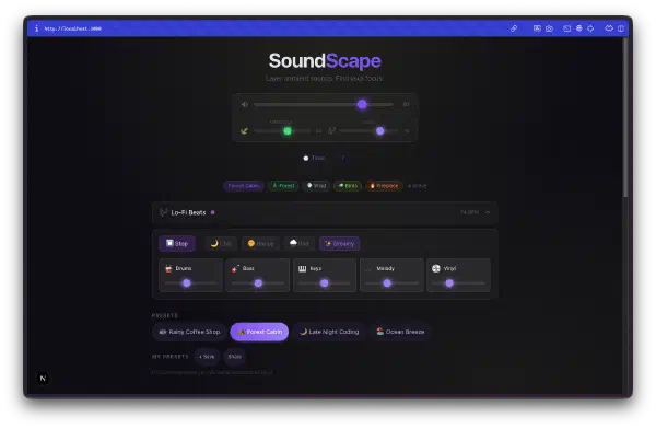 30 Days of Vibe Coding - Day 25 - SoundScape