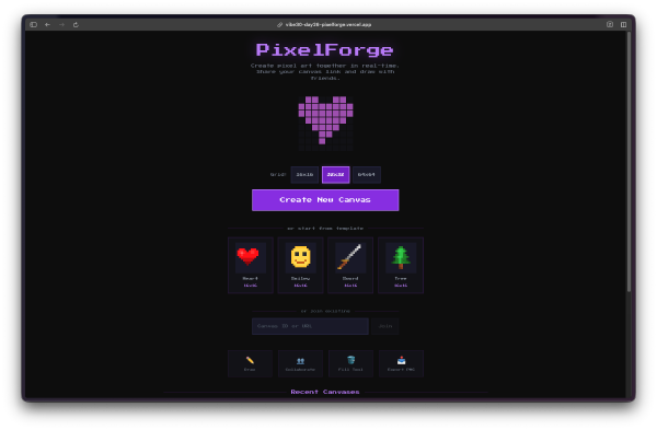 30 Days of Vibe Coding - Day 26 - PixelForge