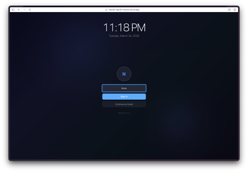 Boot and login